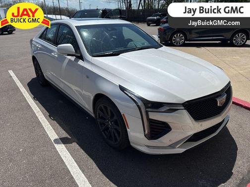 Crystal White 2022 Cadillac CT4 Sport