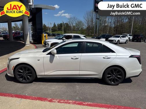 Crystal White 2022 Cadillac CT4 Sport