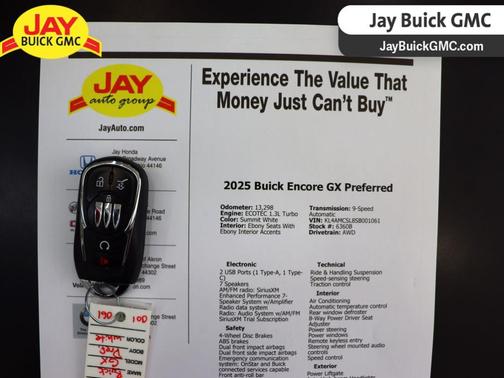 Summit White 2025 Buick Encore GX Preferred
