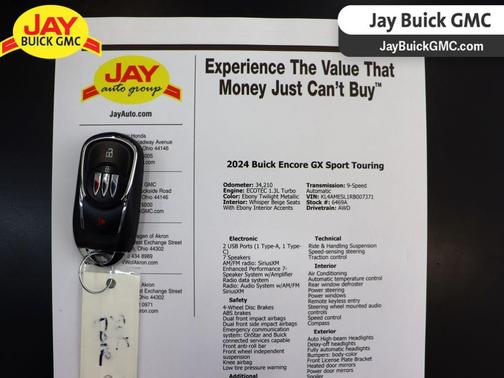 Ebony Twilight Metallic 2024 Buick Encore GX Sport Touring