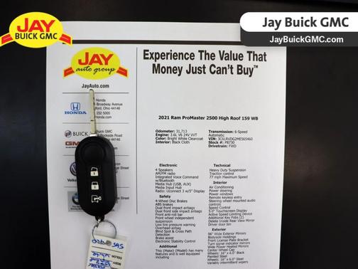 2021 RAM ProMaster 2500 High Roof