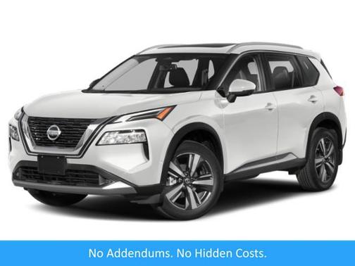 Champagne Silver Metallic/Super Black 2023 Nissan Rogue Platinum