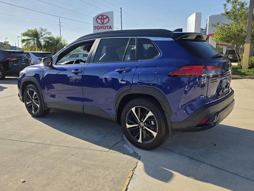 Blue Crush Metallic/Jet Black 2024 Toyota Corolla Hybrid SE