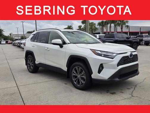 Blizzard Pearl 2022 Toyota RAV4 Hybrid XLE Premium