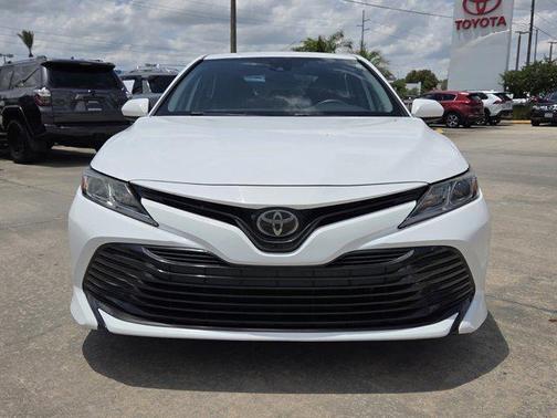 Super White 2019 Toyota Camry LE