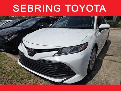 Super White 2019 Toyota Camry LE