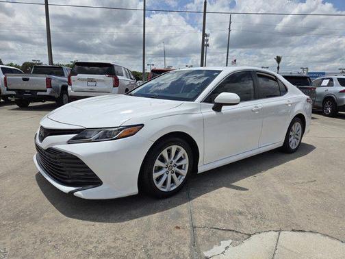 Super White 2019 Toyota Camry LE