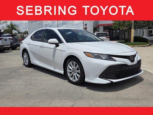 Super White 2019 Toyota Camry LE