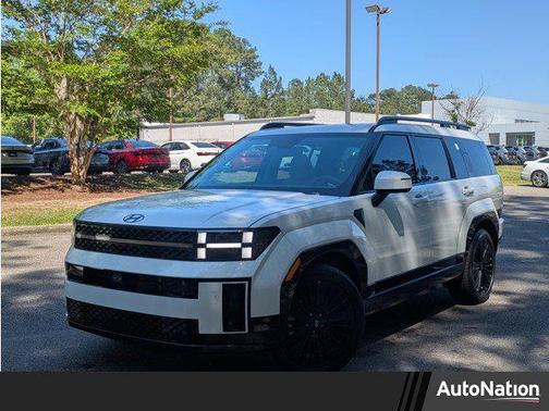 Serenity White 2026 Hyundai SANTA FE HEV Calligraphy