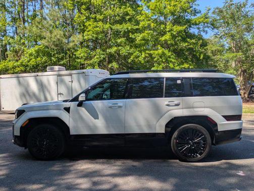 Serenity White 2026 Hyundai SANTA FE HEV Calligraphy