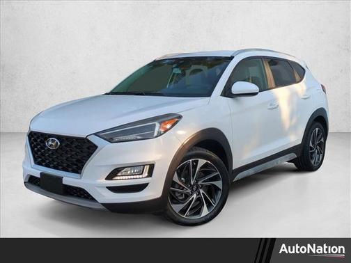 Dazzling White 2019 Hyundai TUCSON Sport