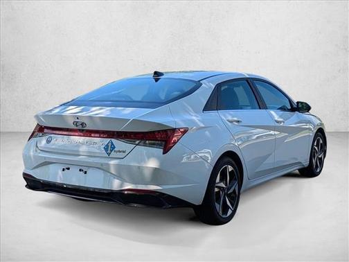 Lunar White 2023 Hyundai ELANTRA HEV Limited