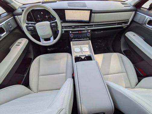 Serenity White 2026 Hyundai SANTA FE HEV Calligraphy