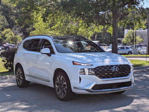 Serenity White Pearl 2023 Hyundai SANTA FE Calligraphy