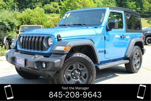 Hydro Blue Pearlcoat 2024 Jeep Wrangler Sport