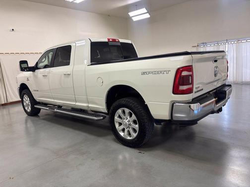 Pearl White 2024 RAM 3500 Laramie Mega Cab 4x4 6'4' Box