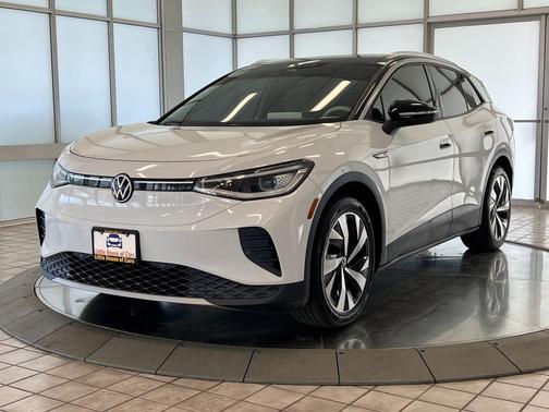 Glacier White Metallic/Black Roof 2021 Volkswagen ID.4 1st Edition