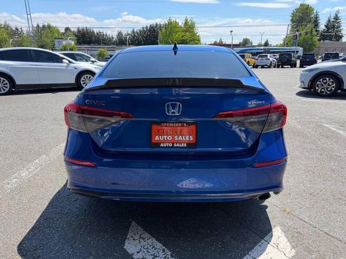 Aegean Blue Metallic 2022 Honda Civic Sport