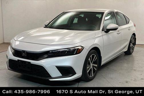 Platinum White Pearl 2023 Honda Civic LX