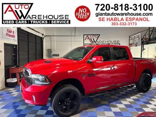 Flame Red Clearcoat 2017 RAM 1500 Night Crew Cab 4x4 5'7' Box