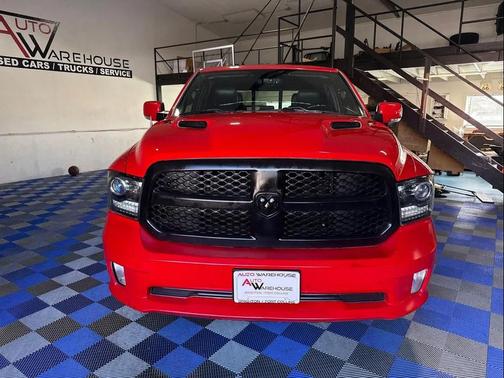 Flame Red Clearcoat 2017 RAM 1500 Night Crew Cab 4x4 5'7' Box
