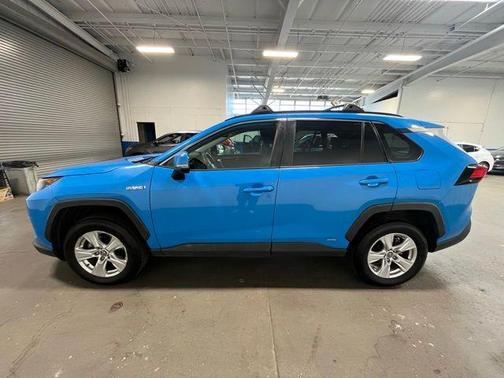 Blue Flame 2019 Toyota RAV4 Hybrid LE