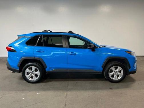 Blue Flame 2019 Toyota RAV4 Hybrid LE