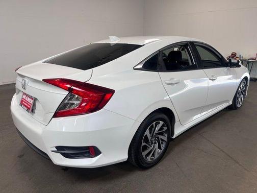 White 2017 Honda Civic EX