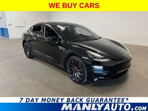 Black 2022 Tesla Model 3 Performance