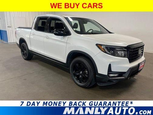 White 2022 Honda Ridgeline Black Edition