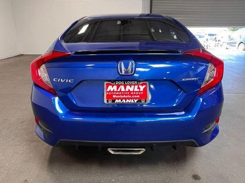 Aegean Blue 2021 Honda Civic Sport