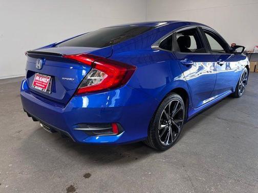 Aegean Blue 2021 Honda Civic Sport
