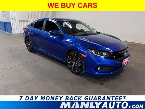 Aegean Blue 2021 Honda Civic Sport