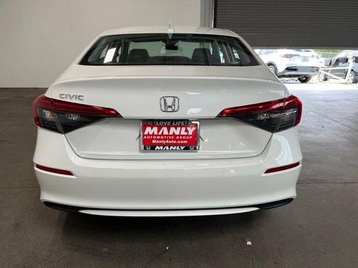 White 2023 Honda Civic LX