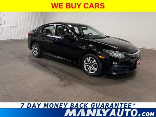Black 2016 Honda Civic LX