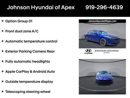 Intense Blue 2022 Hyundai ELANTRA SEL