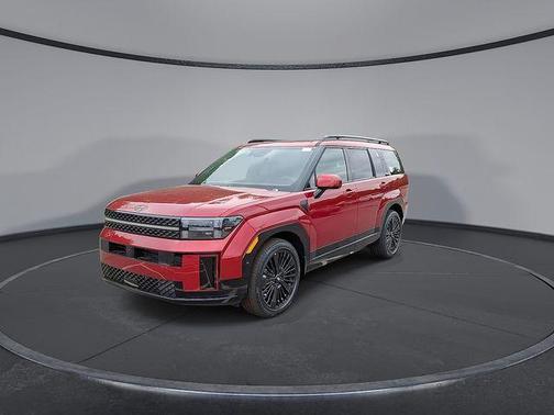 Red 2026 Hyundai SANTA FE HEV Calligraphy