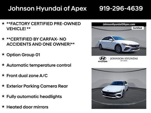 White 2025 Hyundai ELANTRA HEV Blue