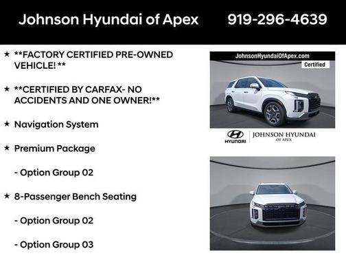 Hyper White 2024 Hyundai PALISADE SEL