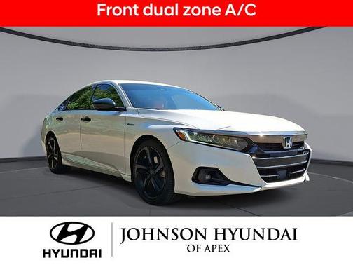 Platinum White Pearl 2022 Honda Accord Hybrid Sport