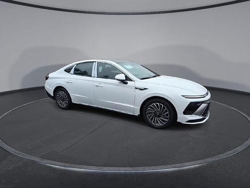 White 2026 Hyundai SONATA Hybrid SEL