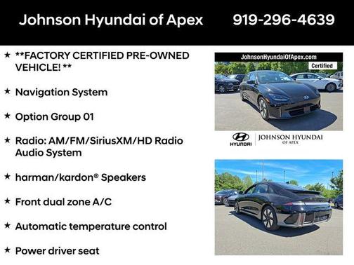 Onyx Black 2024 Hyundai IONIQ 6 SE Standard Range