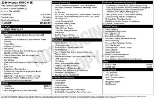 2026 Hyundai IONIQ 9 SE