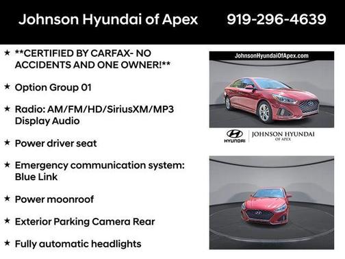 Scarlet Red 2018 Hyundai SONATA Sport