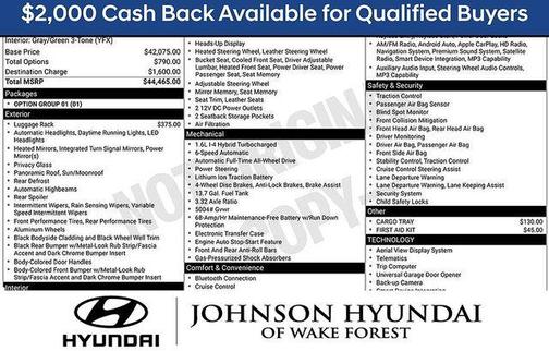Ash Black 2026 Hyundai TUCSON Hybrid Limited