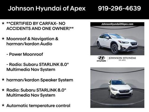 Crystal White Pearl 2023 Subaru Crosstrek Limited
