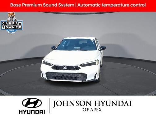 Platinum White Pearl 2025 Honda Civic Hybrid Sport Touring