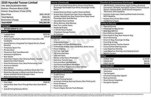 2025 Hyundai TUCSON Limited