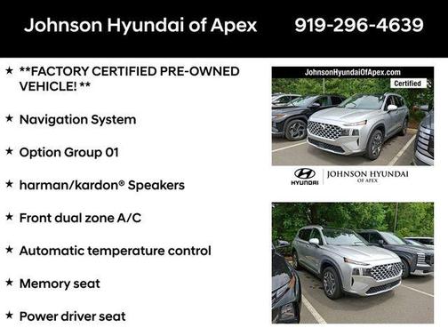 Shimmering Silver 2022 Hyundai SANTA FE HEV Limited