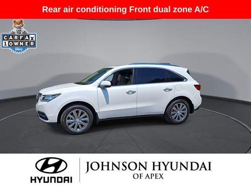 Diamond White Pearl 2015 Acura MDX 3.5L Advance Pkg w/Entertainment Pkg